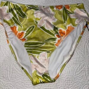 Floral High-Waisted Bikini Bottom